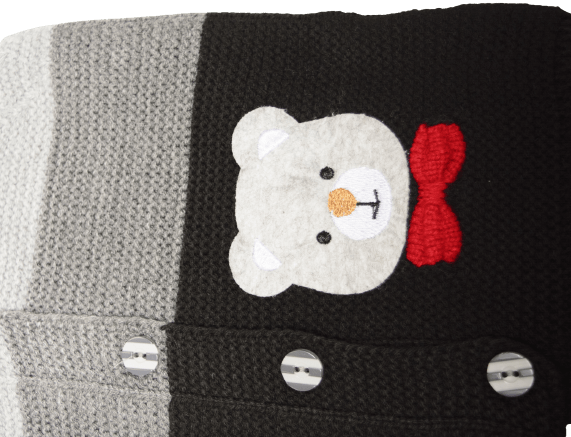 Sweater Vest for Baby & Toddlers, Button-Up Cardigan With Cute Bear - Wear Sierra