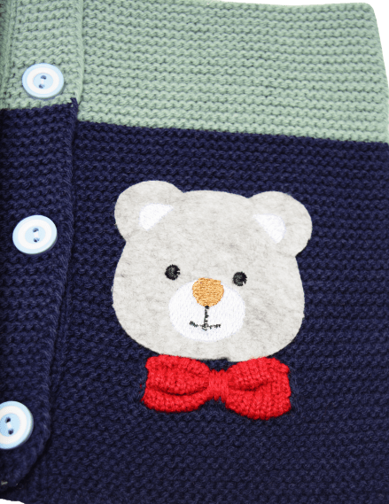 Sweater Vest for Baby & Toddlers, Button-Up Cardigan With Cute Bear - Wear Sierra