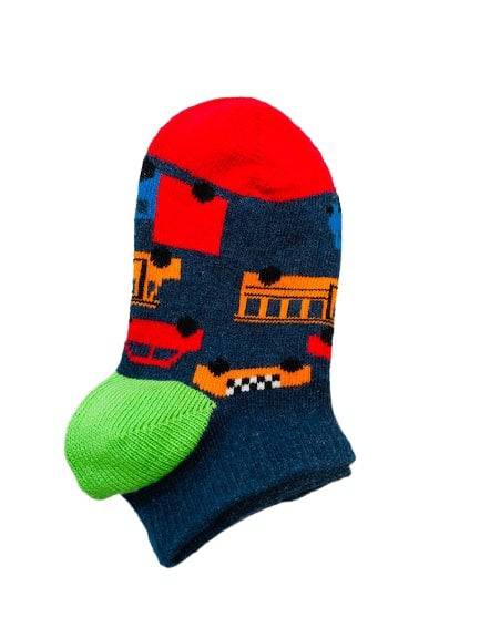 Toddler Colorful and Cute Cotton Ankle Socks in Cars, Foodie, Animals or Dots 3-Pair Packs - Wear Sierra
