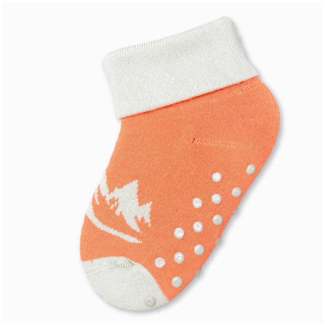 Toddler Combed Cotton Turn Cuff Non-Slip Socks for Boys & Girls - Wear Sierra