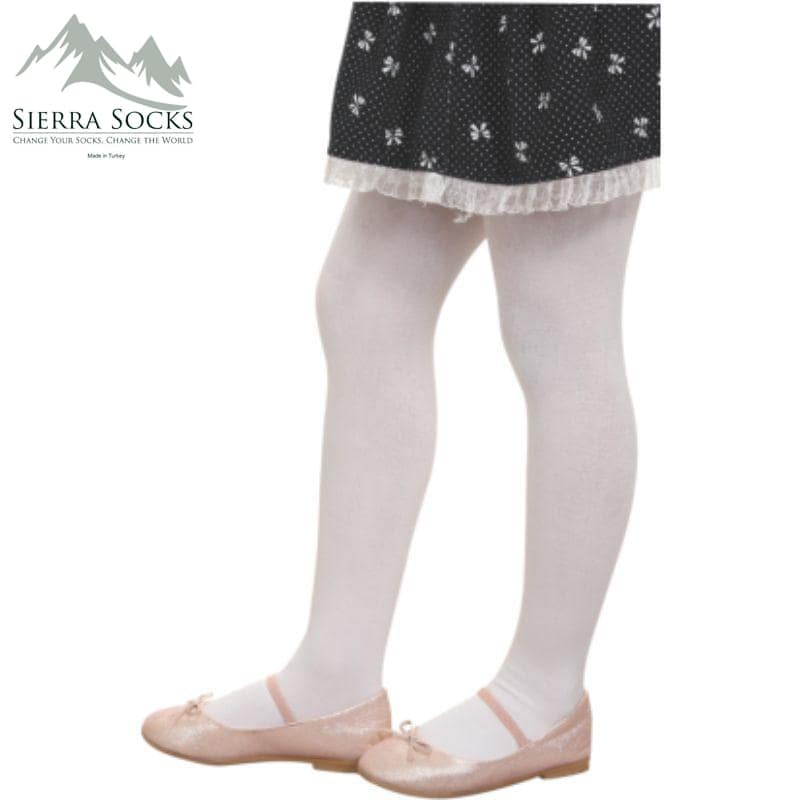 Toddler to Teen Tights Full Foot and Silky Smooth School or Dressy Legwear for Girls - Wear Sierra