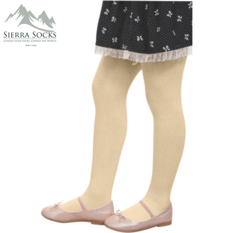 Toddler to Teen Tights Full Foot and Silky Smooth School or Dressy Legwear for Girls - Wear Sierra