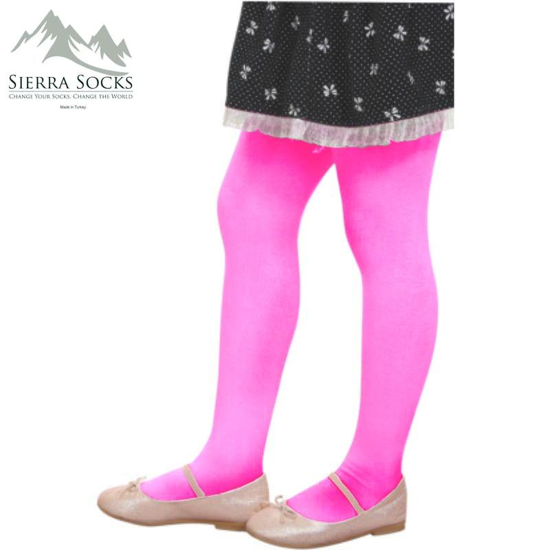 Toddler to Teen Tights Full Foot and Silky Smooth School or Dressy Legwear for Girls - Wear Sierra