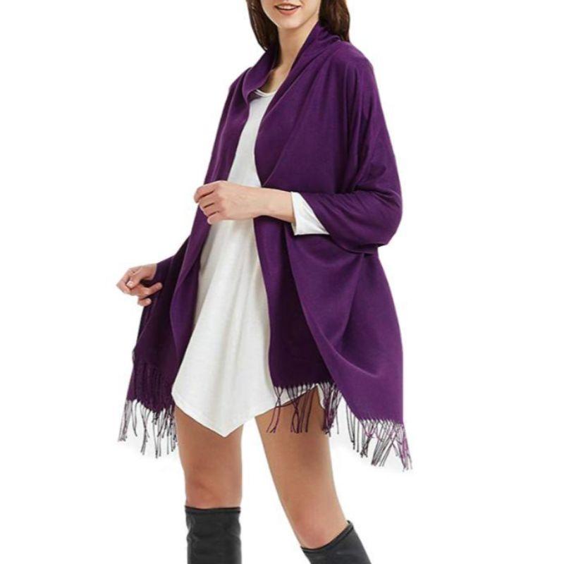 Unisex Elegant Scarf or Wrap, Lightweight Scarf or Shoulder Wrap, in Jewel Tones - Wear Sierra