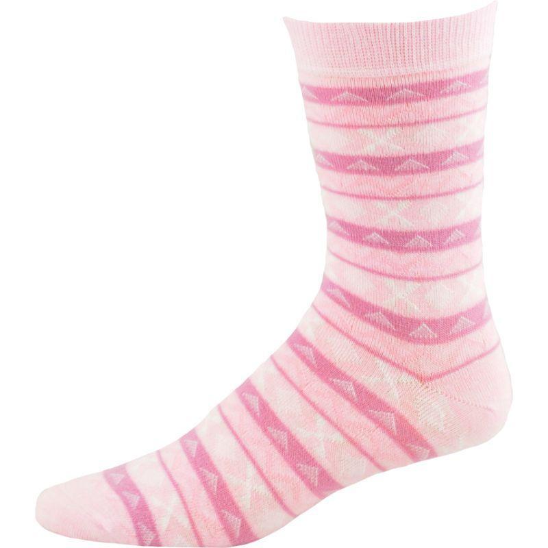 Women's Acrylic Fairisle Style Crew Socks - Available in 2 Pair Packs - Wear Sierra