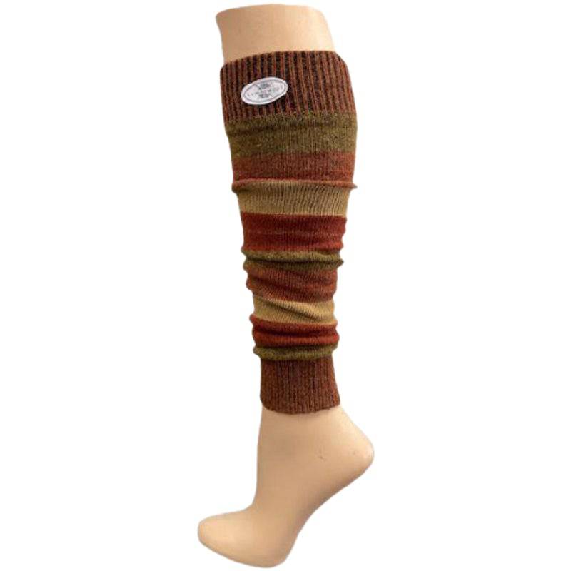 Women's and Girls' Striped Lambs Wool Leg Warmers - Wear Sierra