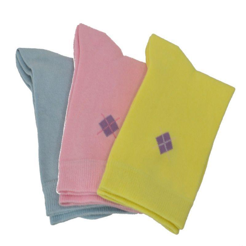 Women's Argyle Pattern Rayon Crew Super Soft Socks - Wear Sierra