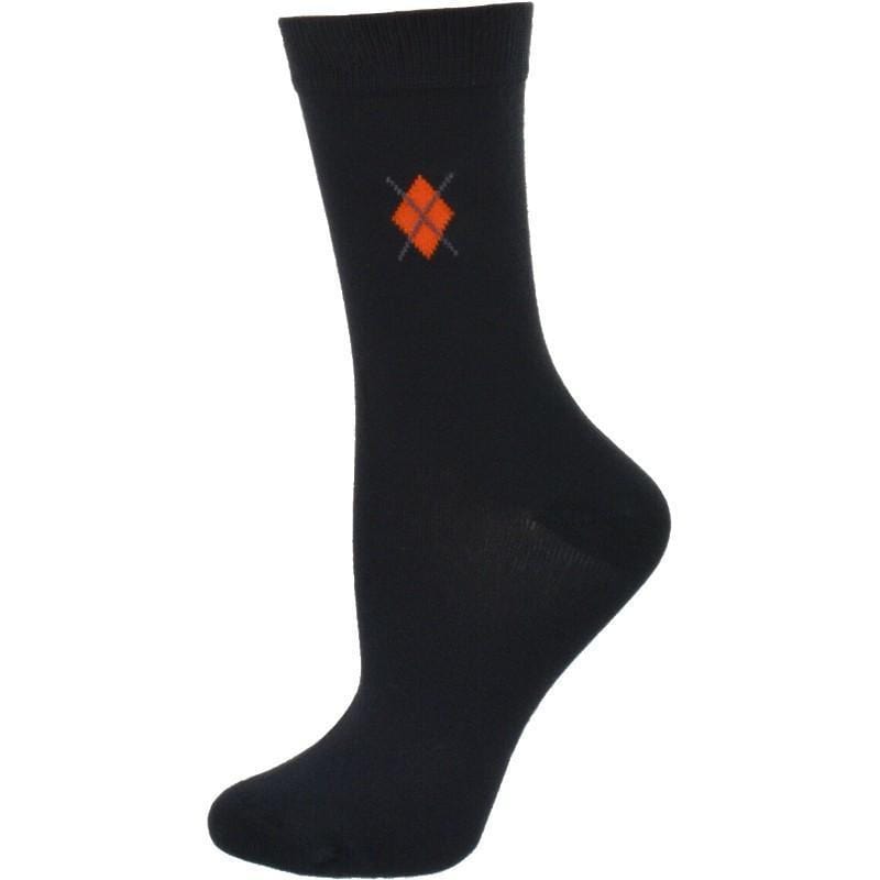 Women's Argyle Pattern Rayon Crew Super Soft Socks - Wear Sierra