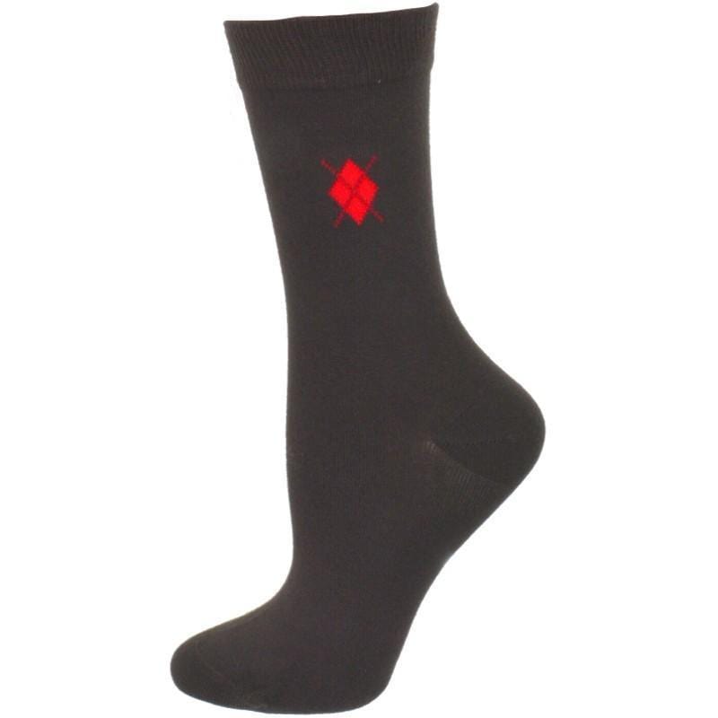 Women's Argyle Pattern Rayon Crew Super Soft Socks - Wear Sierra