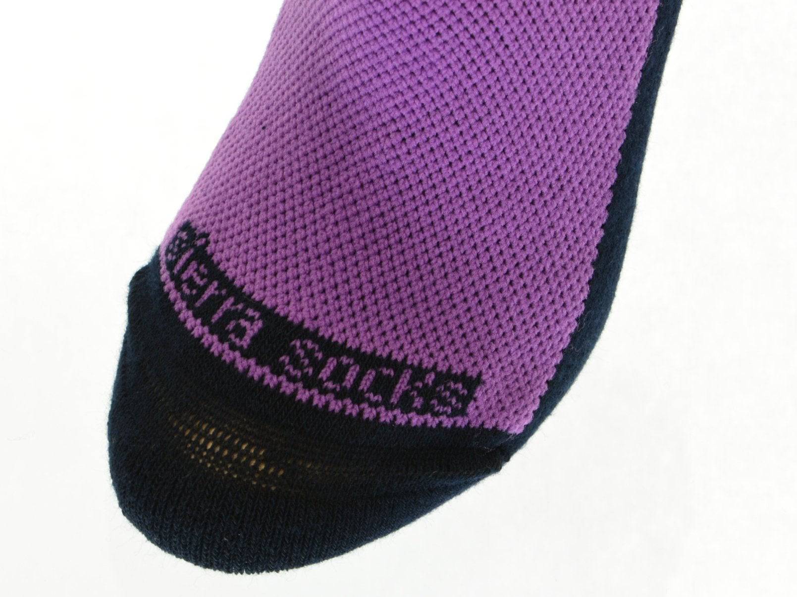 Women's Athletic Crew Socks, Colorful Cotton Athletic Cushioned Socks, 2 Pair Pack - Wear Sierra