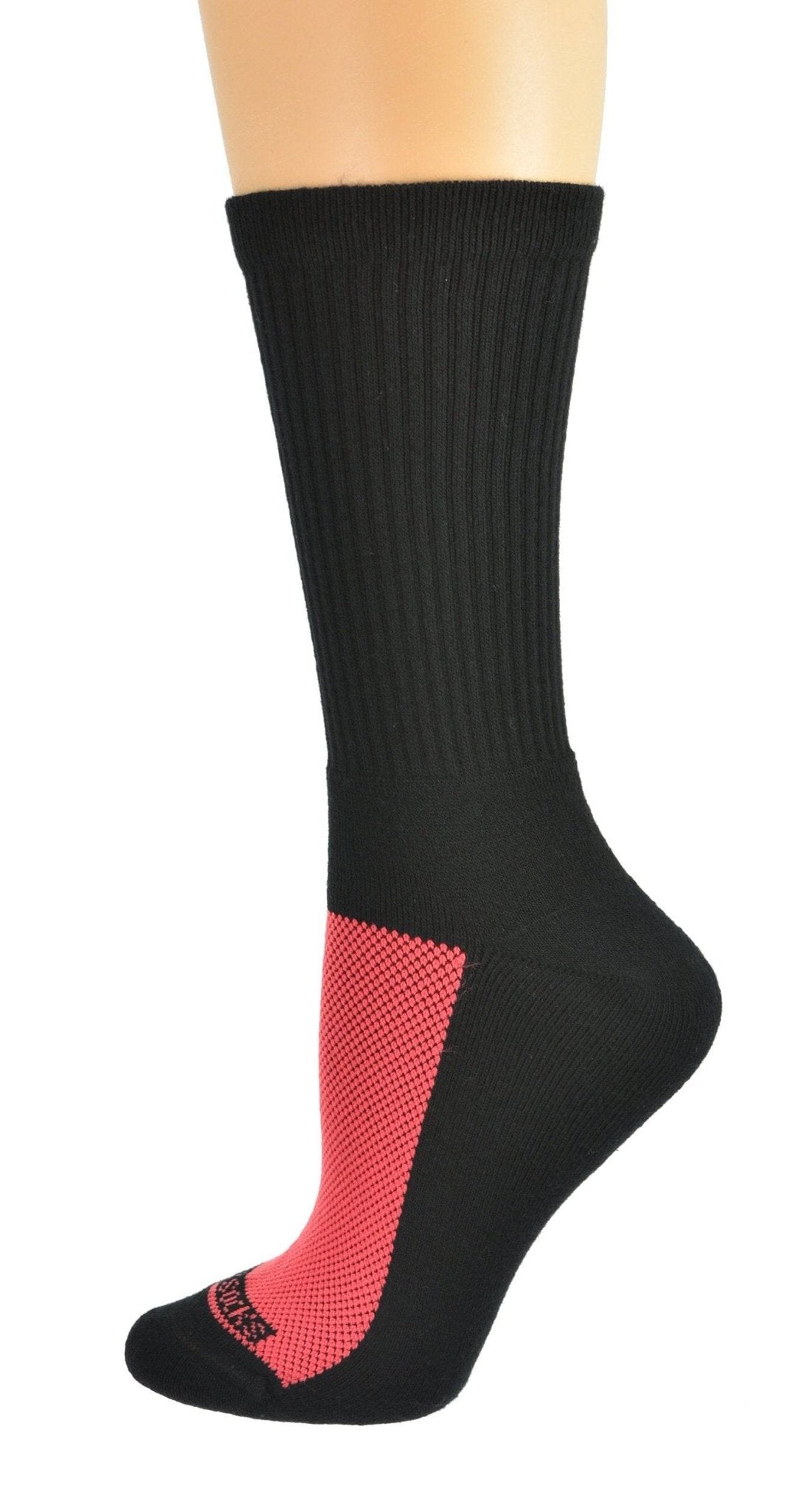 Women's Athletic Crew Socks, Colorful Cotton Athletic Cushioned Socks, 2 Pair Pack - Wear Sierra