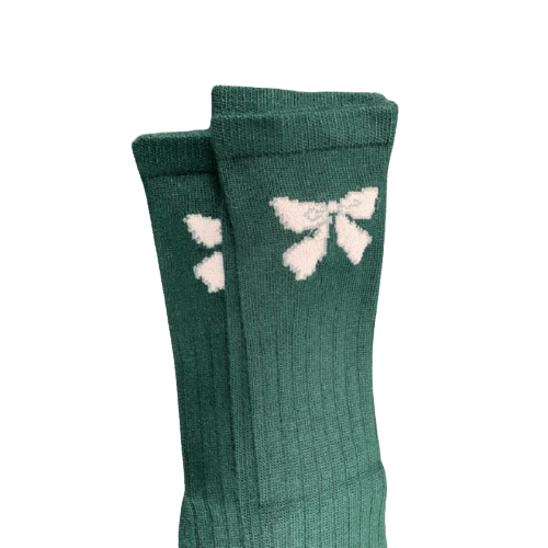 Women's Bow Socks, Women's Acrylic Knee-Hi Socks, Women's Boot Socks - Wear Sierra