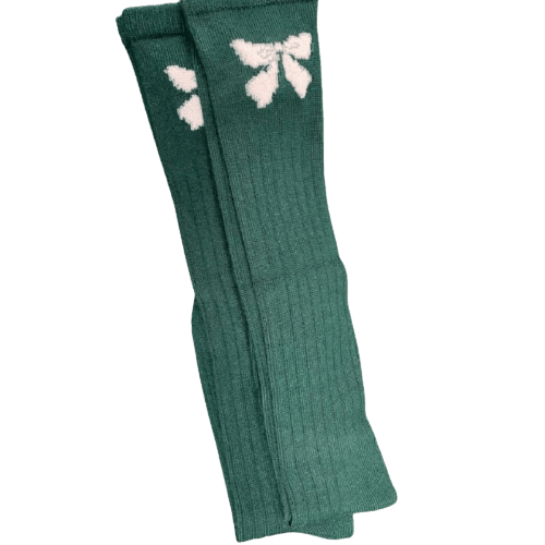 Women's Bow Socks, Women's Acrylic Knee-Hi Socks, Women's Boot Socks - Wear Sierra
