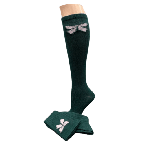 Women's Bow Socks, Women's Acrylic Knee-Hi Socks, Women's Boot Socks - Wear Sierra