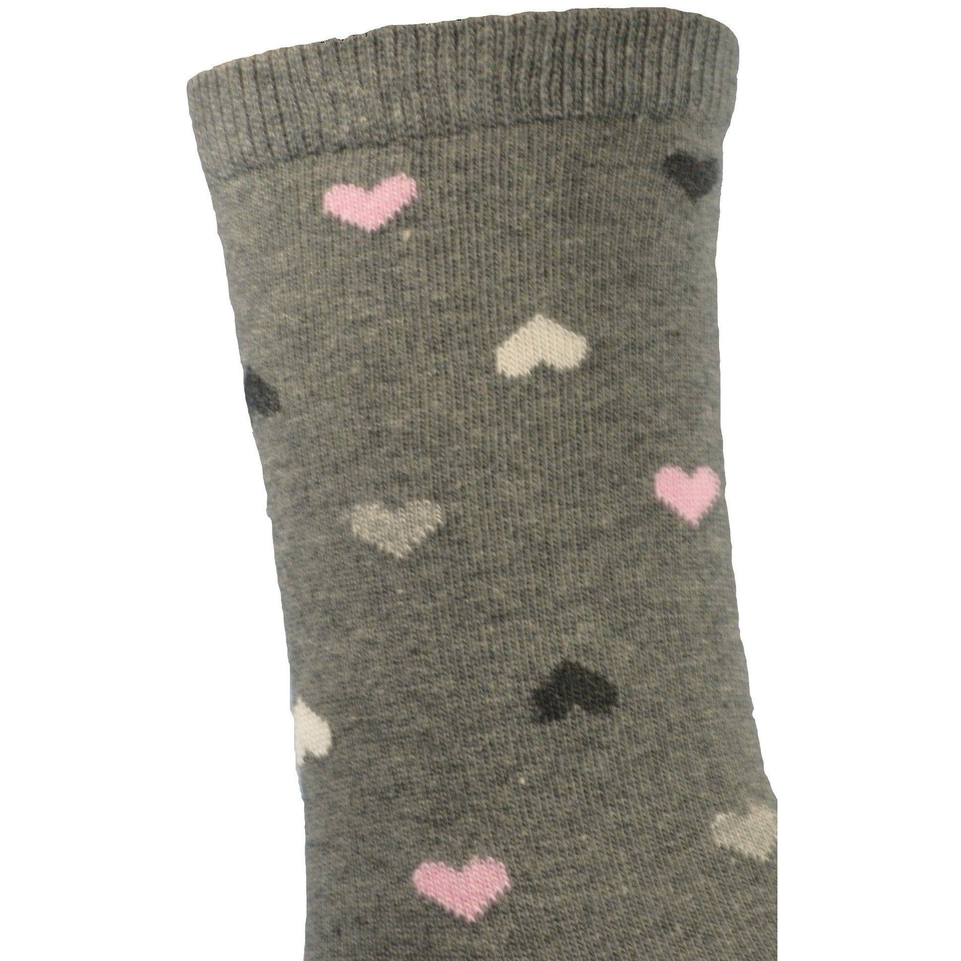 Women's Colorful Crew Socks - Heart Pattern, Great for Valentine's Day - Wear Sierra