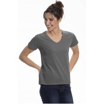 Women's Colorful V-Neck Short Sleeve Turkish Cotton T-Shirts - Wear Sierra