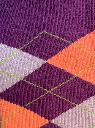 Women's Combed Cotton Crew Socks, Colorful Argyle Design, Choose 1 Pair Pack or 4 Pair Packs - Wear Sierra