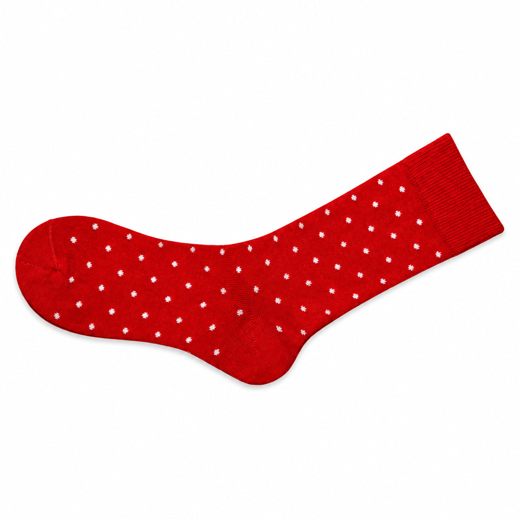 Women's Combed Cotton Crew Socks, Colorful Pin Dot Casual Women's 3 Pair Packs - Wear Sierra