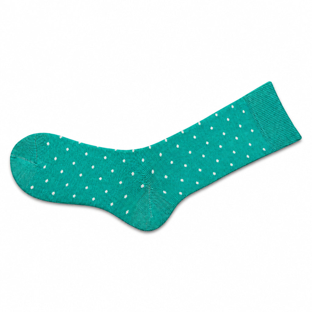 Women's Combed Cotton Crew Socks, Colorful Pin Dot Casual Women's 3 Pair Packs - Wear Sierra