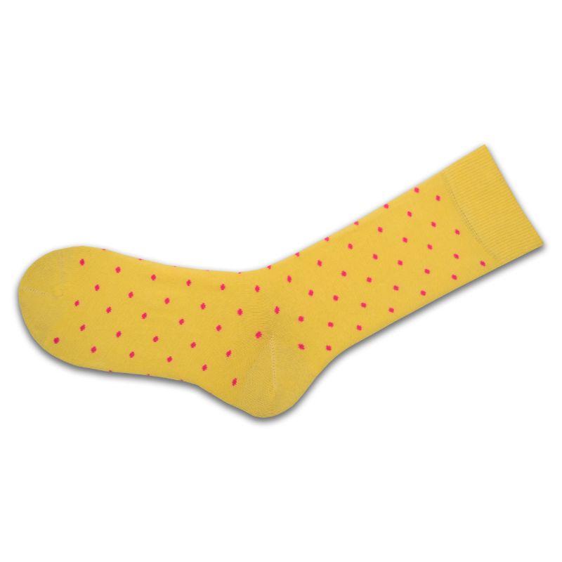 Women's Combed Cotton Crew Socks, Colorful Pin Dot Casual Women's 3 Pair Packs - Wear Sierra