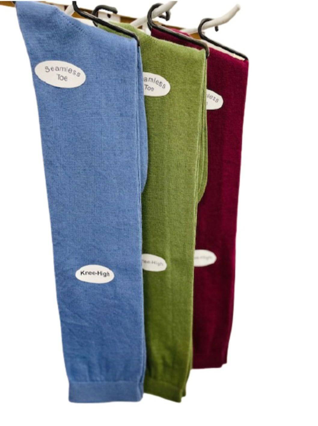 Women's Combed Cotton Knee Hi 3 Pair Pack in all Cotton - Wear Sierra