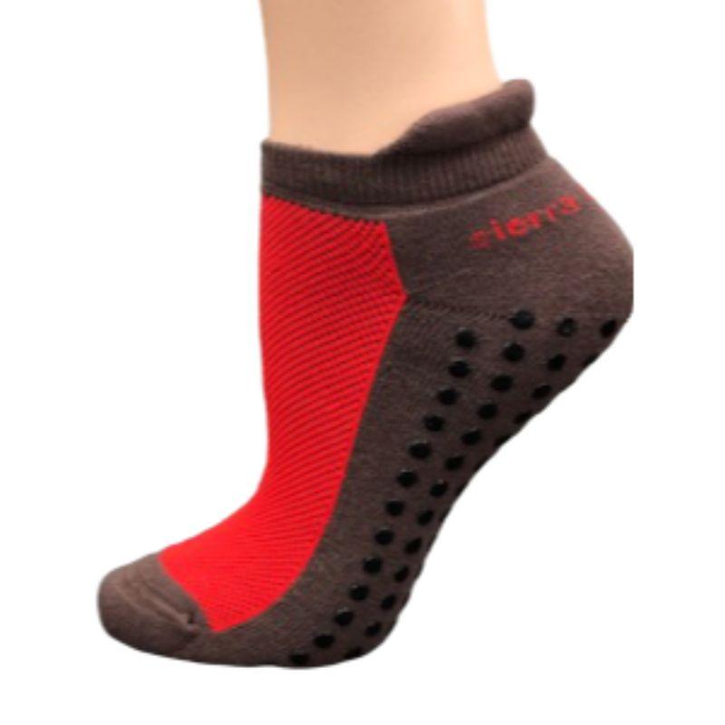 Women's Cotton Anklet-Hi Socks with Non-Skid Gripper Soles, Socks for Yoga & Lounging - Wear Sierra