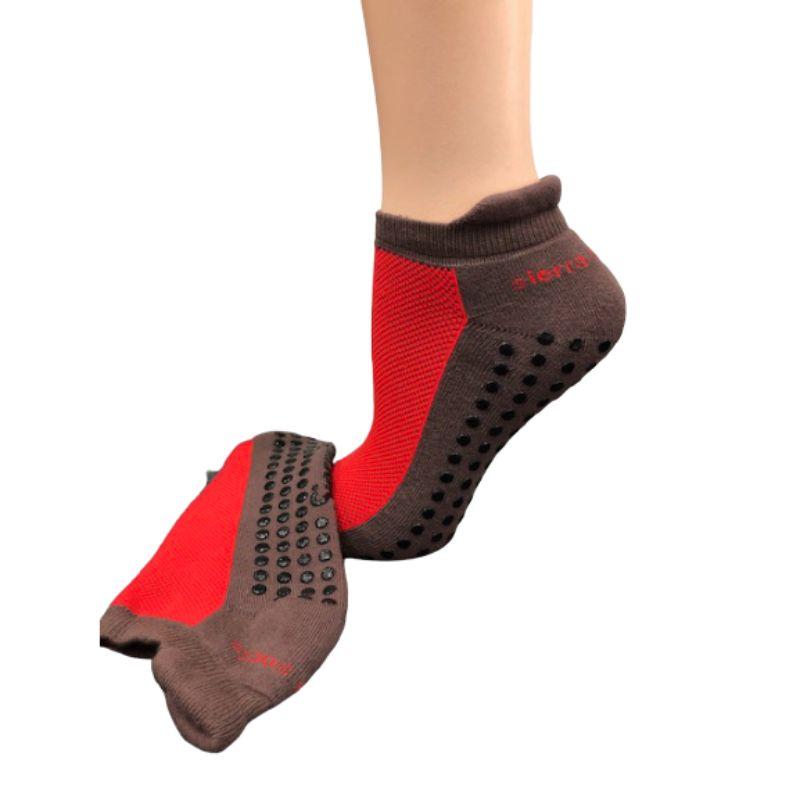 Women's Cotton Anklet-Hi Socks with Non-Skid Gripper Soles, Socks for Yoga & Lounging - Wear Sierra
