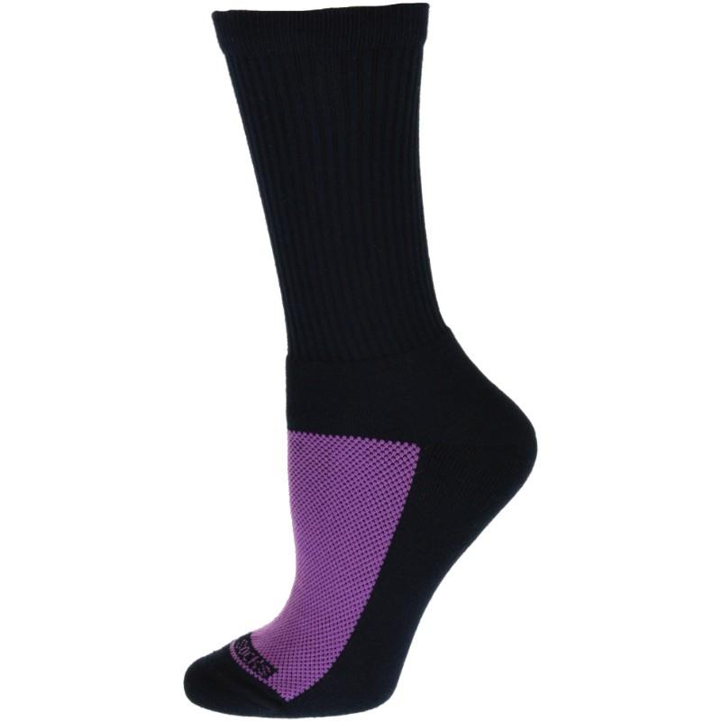 Women's Cotton Crew Mesh Top Cushioned Sole Performance Socks - Wear Sierra