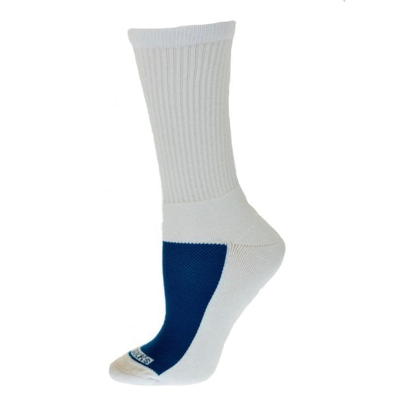 Women's Cotton Crew Mesh Top Cushioned Sole Performance Socks - Wear Sierra