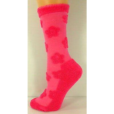 Women's Cotton Crew Sock with Cute Fashion Flower Design - Wear Sierra