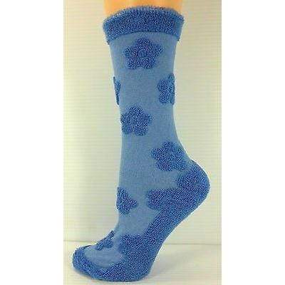 Women's Cotton Crew Sock with Cute Fashion Flower Design - Wear Sierra