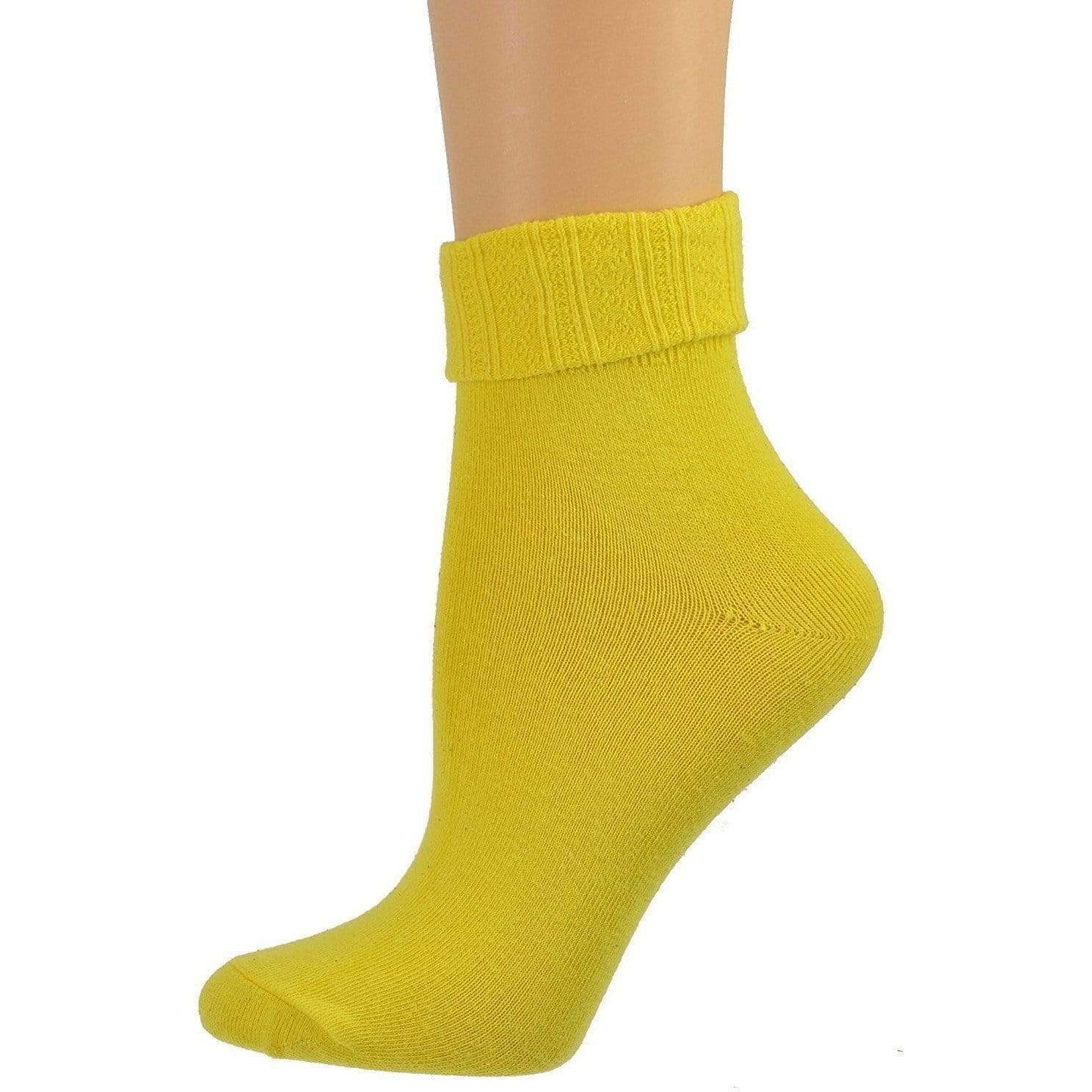 Women's Cotton Crew Socks in Beautiful Colors - in Convenient 6 Pair Packs - Wear Sierra