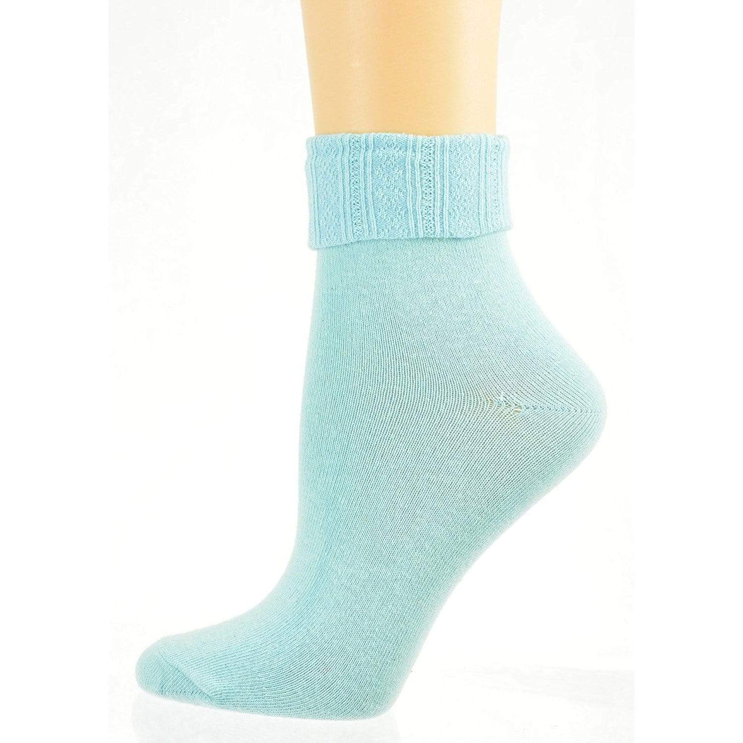 Women's Cotton Crew Socks in Beautiful Colors - in Convenient 6 Pair Packs - Wear Sierra