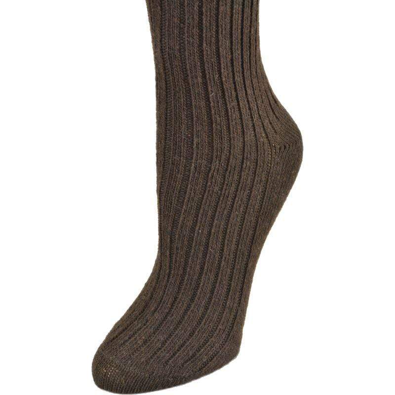 Women's Crew Socks in Soft Cotton / Wool Comfort and Warmth 2 Pair Pack - Wear Sierra
