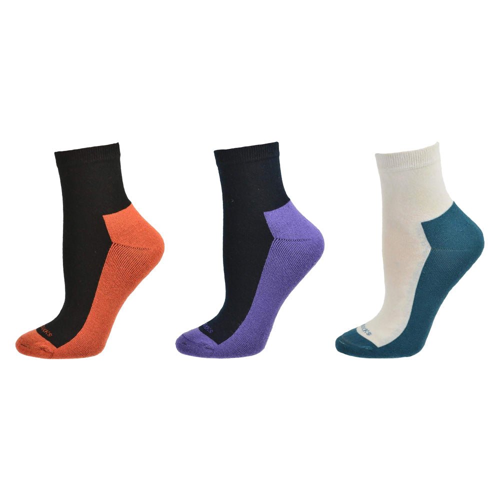 Women's Cushioned Athletic Cotton Ankle Socks - Wear Sierra