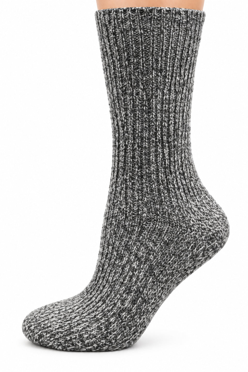 Women’s Diabetic Crew Socks with Extra Wide Calf - Regenerated Wool Ecofriendly Footwear - Wear Sierra