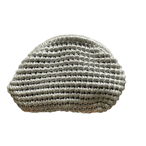 Women's Hand Crafted Clutch Purse in Pretty Metallic Colors Organic Natural Paper Yarn - Wear Sierra