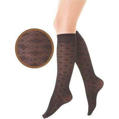 Women's Knee Hi with Delicate Flower Pattern - Wear Sierra