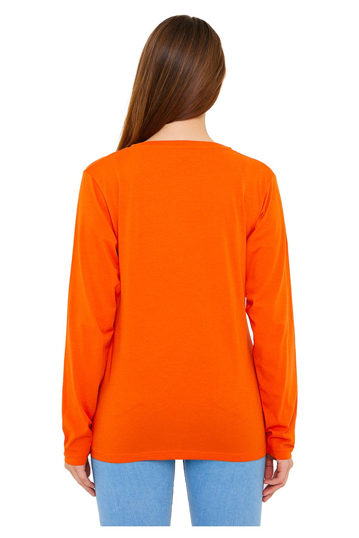 Women's Long Sleeve V-Neck Shirts - in All Natural, Colorful Pima Cotton, Turkish Cotton Long-Sleeve Shirts - Great for Layering under Sweaters and Scrubs - Wear Sierra