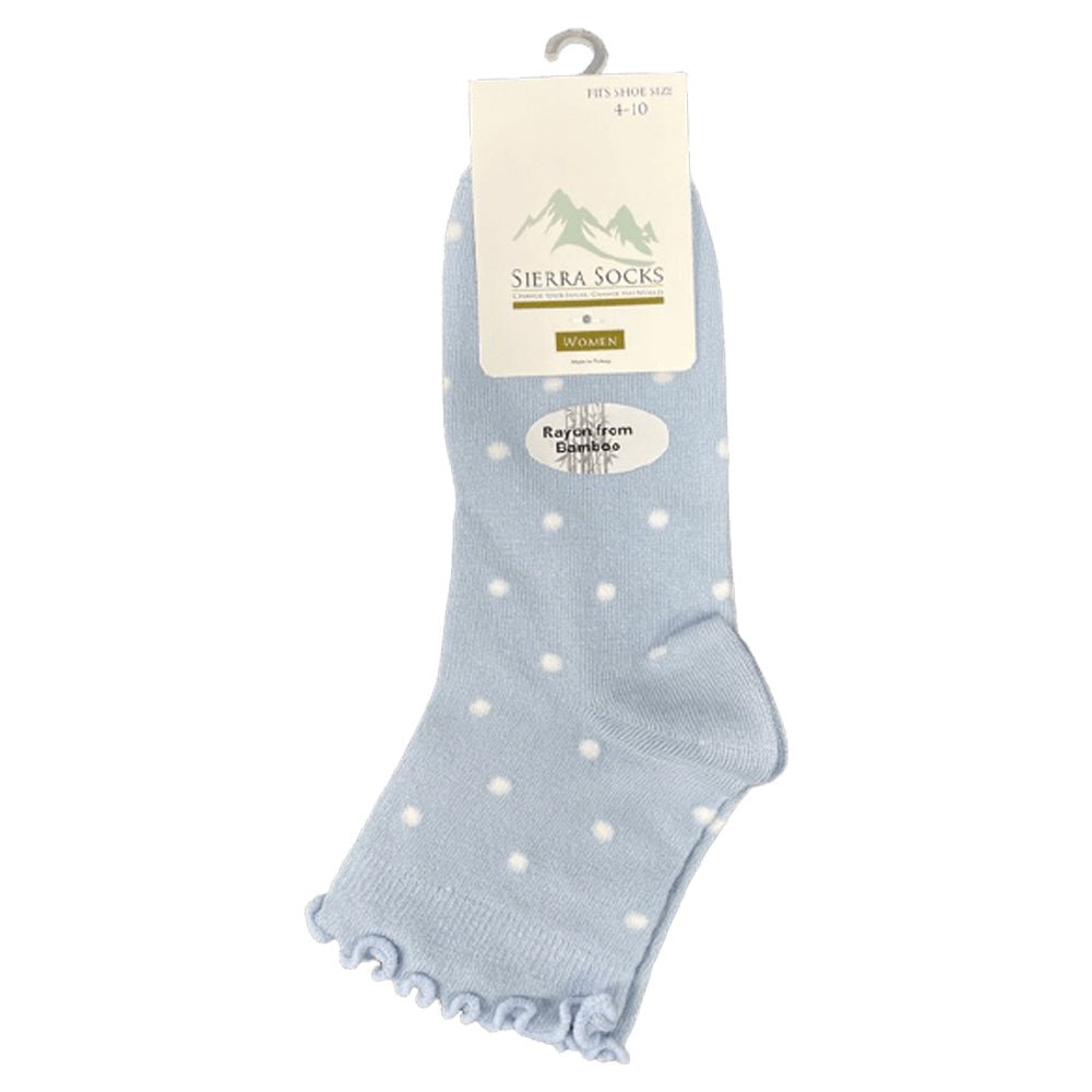 Women's Low Cut Lettuce Edge Ruffle Socks 2 or 4-Pair Packs - Wear Sierra