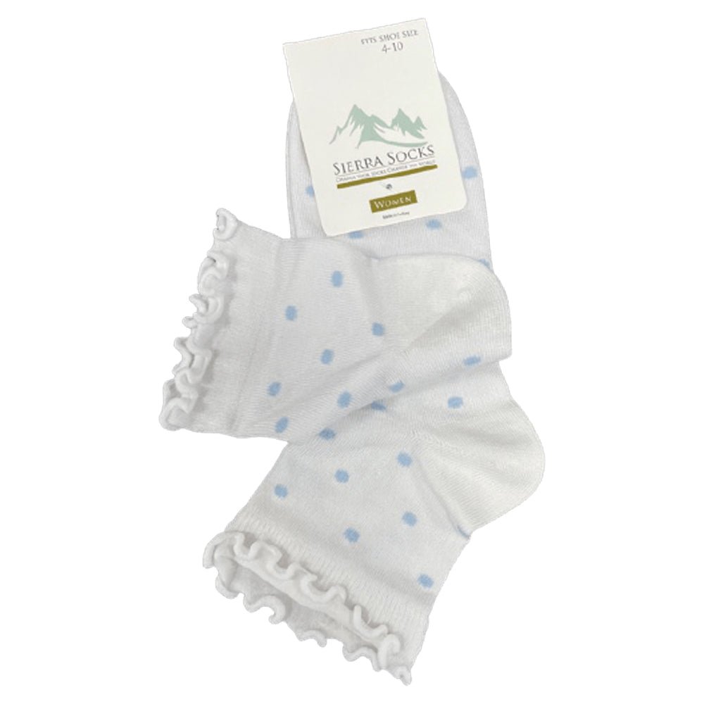 Women's Low Cut Lettuce Edge Ruffle Socks 2 or 4-Pair Packs - Wear Sierra