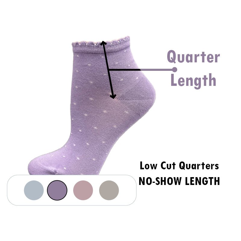 Women's Low Cut Quarter Socks in 2 -Pair & 4-Pair Packs - Wear Sierra