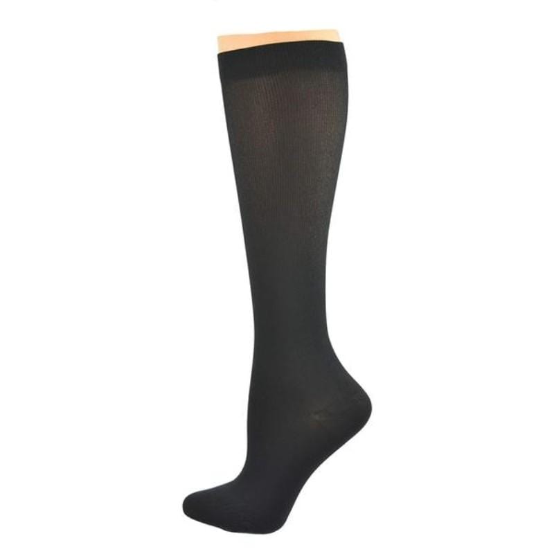 Women's Nylon Knee High Compression Socks (15-20 mmHg) 1 Pair Pack in Classic Colors - Wear Sierra