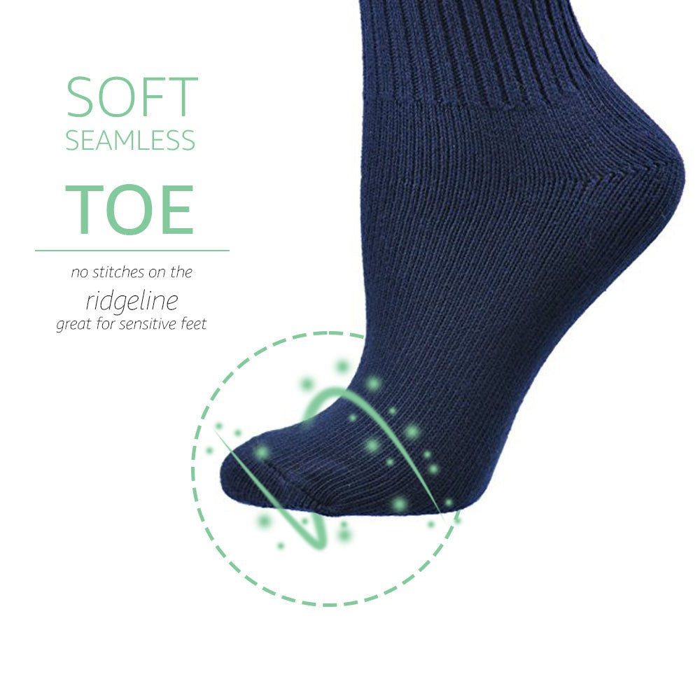 Women's Organic Cotton Crew Socks - in Smaller Sizes for Kids' School Uniforms Too! - Wear Sierra