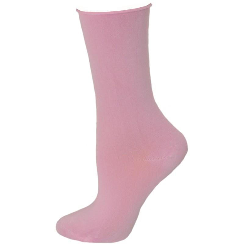 Women's Rayon Socks - Roll Top Colorful Crew - with Wide Calf - 3 Pair Packs - Wear Sierra