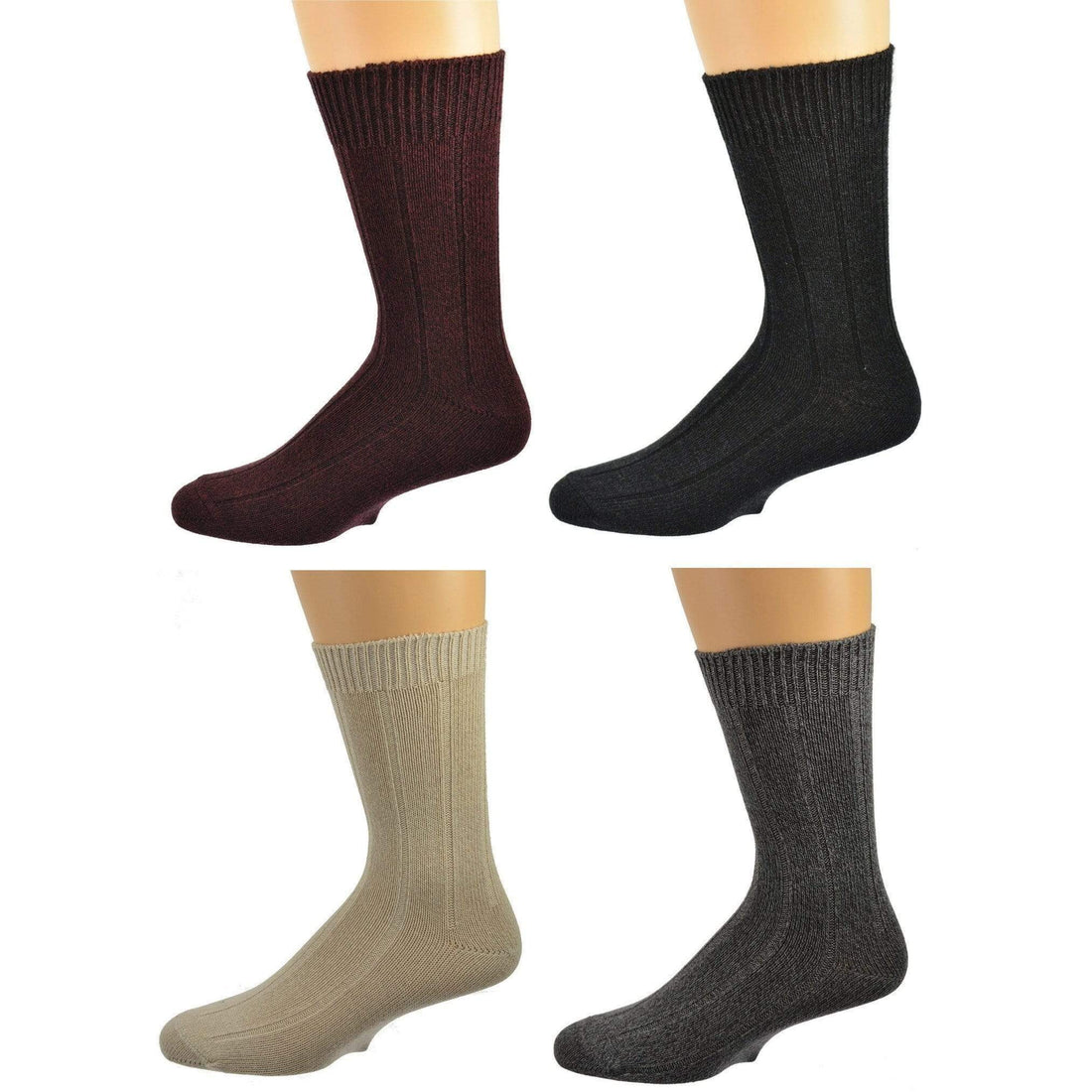 Women's Silky Rayon True Rib Casual Crew Socks - Wear Sierra