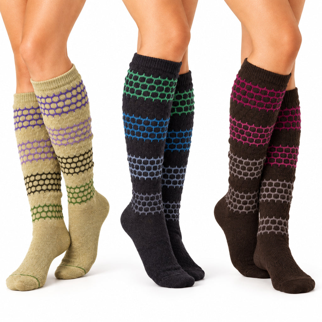 Women's Slouch or Knee High Organic Cotton Socks - Wear Sierra