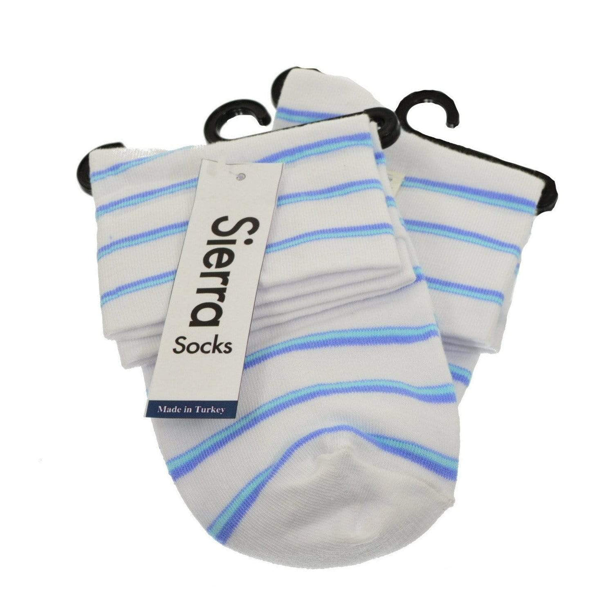 Women's Stripe Cotton Crew Sock - Wear Sierra
