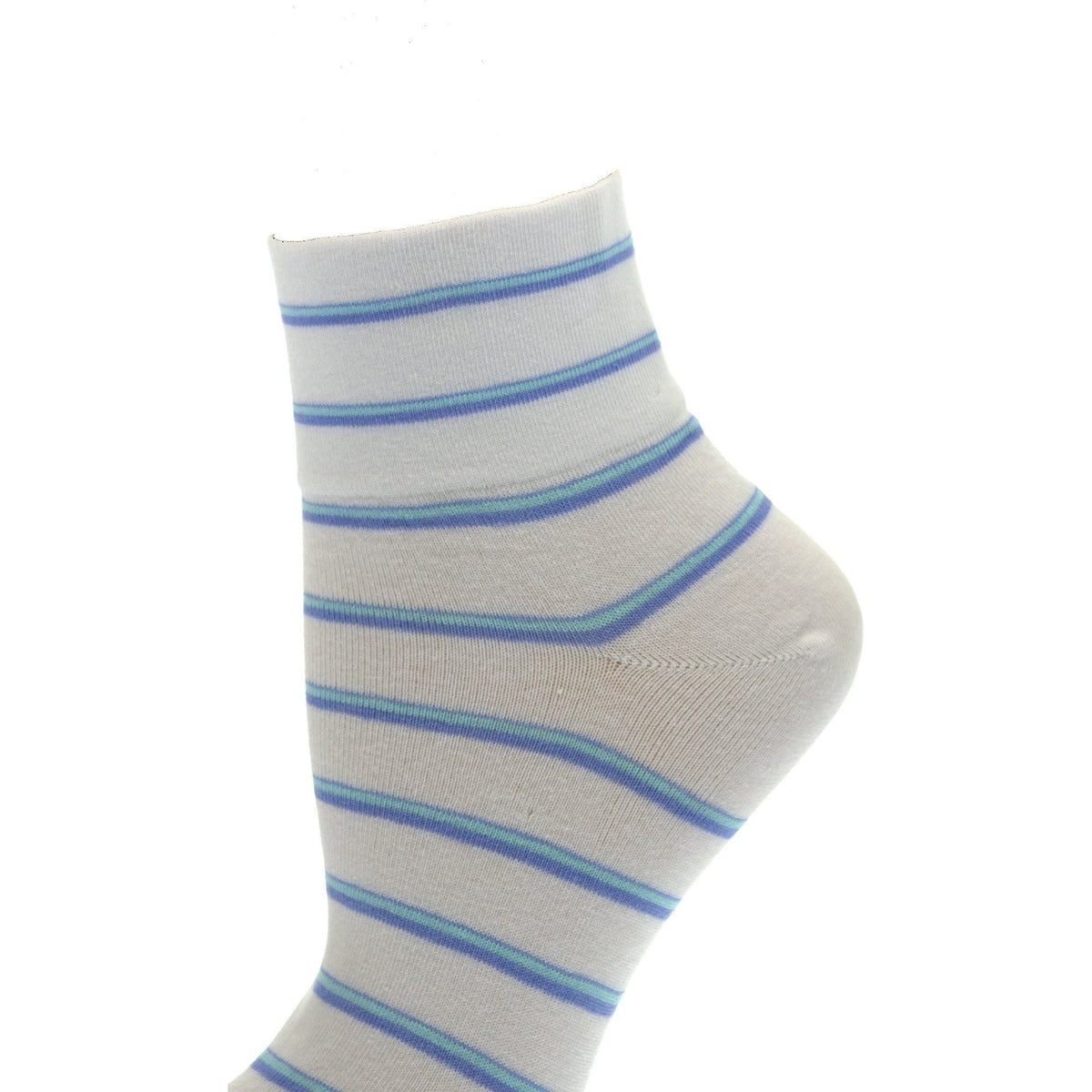 Women's Stripe Cotton Crew Sock - Wear Sierra