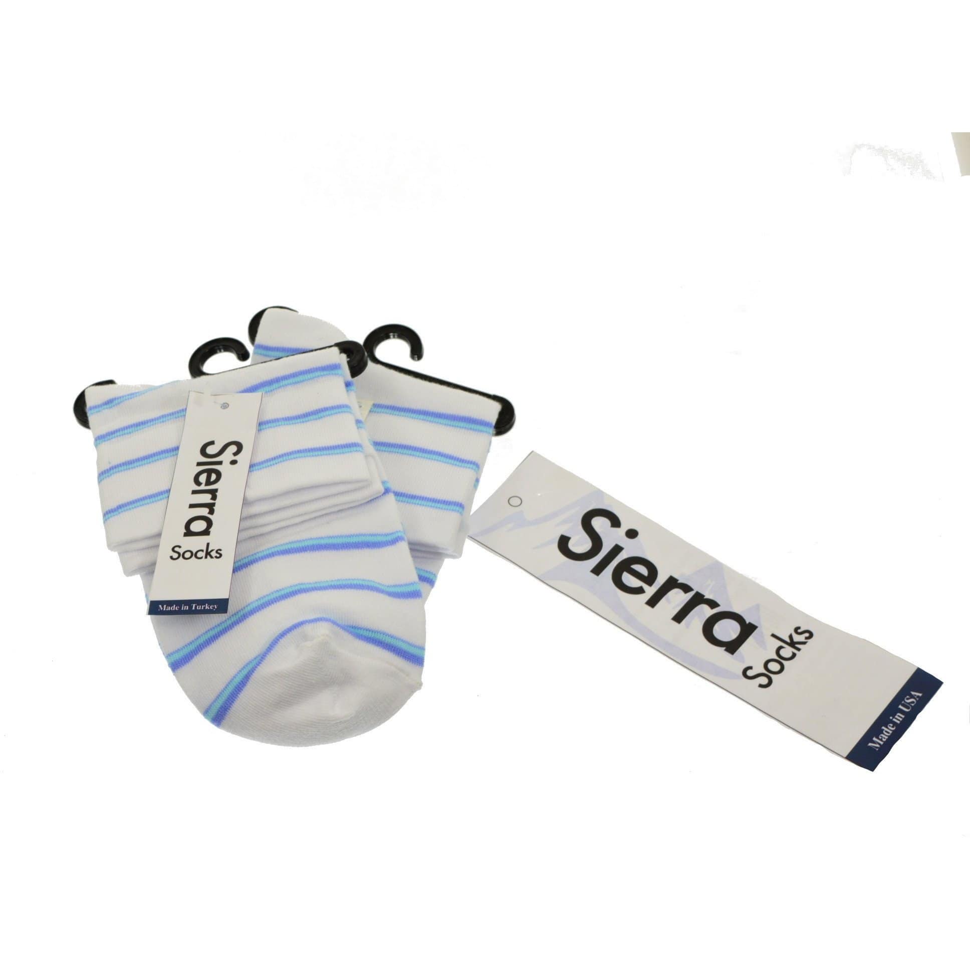 Women's Stripe Cotton Crew Sock - Wear Sierra